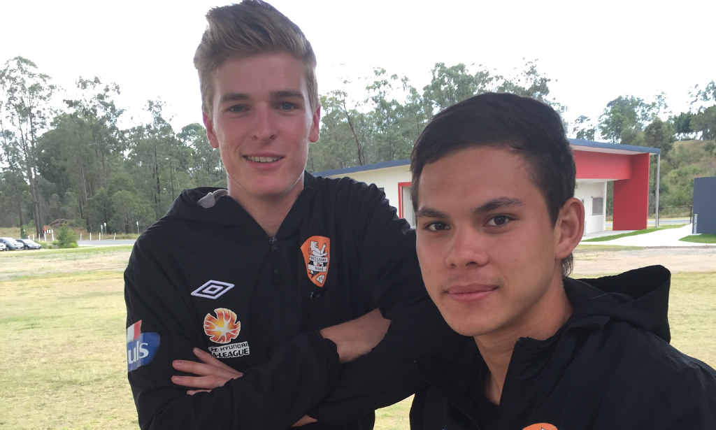 ROARING TIME: USQ Sport and Exercise students Mark Pearson and Sam Murray. ROARING TIME: USQ Sport and Exercise students Mark Pearson and Sam Murray.